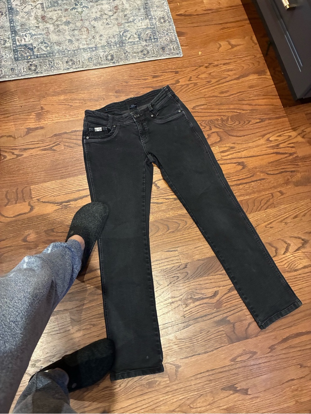 Kuhl Women’s Straight-Leg Jeans — Black Wash